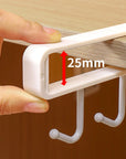 6 Hooks Storage Shelf Wardrobe Kitchen Bathroom Organizer